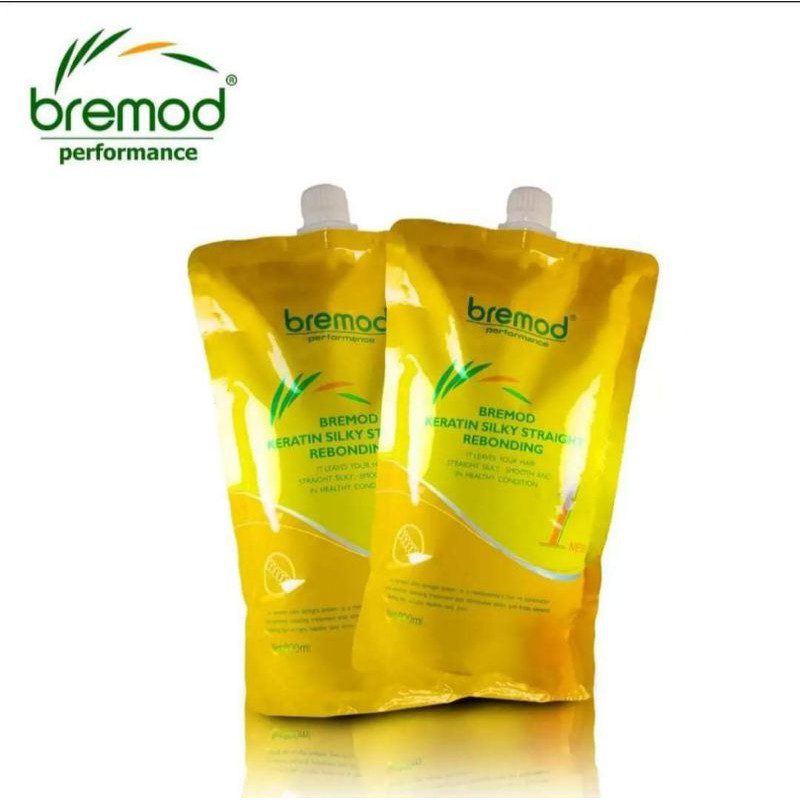 Bremod Performance Keratin Silky Straight Rebonding Set (No. 1 & 2) 800ml x2